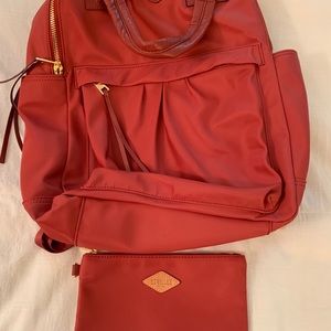 Dalia large Jordan backpack. Detachable pouch.